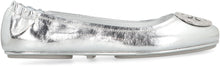 Load image into Gallery viewer, Minnie Travel metallic leather ballet flats
