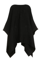 Load image into Gallery viewer, Jacquard blend wool cape
