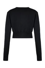 Load image into Gallery viewer, Cropped-length knitted cardigan

