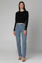 Load image into Gallery viewer, Cropped-length knitted cardigan
