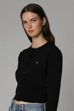 Load image into Gallery viewer, Cropped-length knitted cardigan

