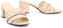 Load image into Gallery viewer, Heeled sandal in leather LeeLee
