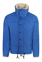 Load image into Gallery viewer, Plattiers reversible eco-shearling bomber jacket
