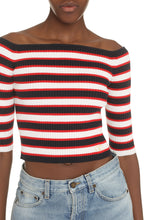Load image into Gallery viewer, Ribbed knit crop top
