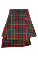 Load image into Gallery viewer, Asymmetrical Skirt in Wool Tartan
