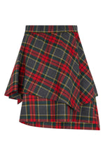 Load image into Gallery viewer, Asymmetrical Skirt in Wool Tartan
