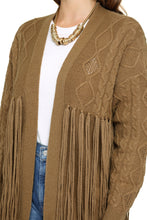 Load image into Gallery viewer, Klondike fringed cardigan
