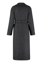 Load image into Gallery viewer, Giacomo double-breasted Prince-of-Wales wool coat
