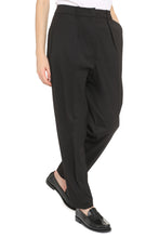 Load image into Gallery viewer, Pietra stretch wool carrot-fit trousers
