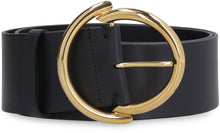 Load image into Gallery viewer, Round-buckle leather belt
