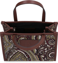 Load image into Gallery viewer, Globetrotter Jacquard fabric mini-tote bag
