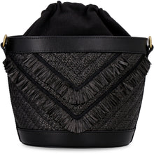 Load image into Gallery viewer, Raffia bucket bag
