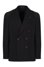 Load image into Gallery viewer, Double-breasted virgin wool jacket
