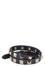 Load image into Gallery viewer, Valentino Garavani - Rockstud leather double-wrap bracelet
