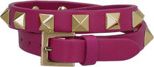 Load image into Gallery viewer, Valentino Garavani - Rockstud leather double-wrap bracelet
