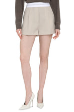 Load image into Gallery viewer, High-waist wool shorts

