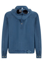 Load image into Gallery viewer, Denim jacket with hood and applied pockets
