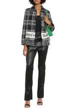 Load image into Gallery viewer, Olivia Logo checked wool jacket
