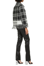 Load image into Gallery viewer, Olivia Logo checked wool jacket
