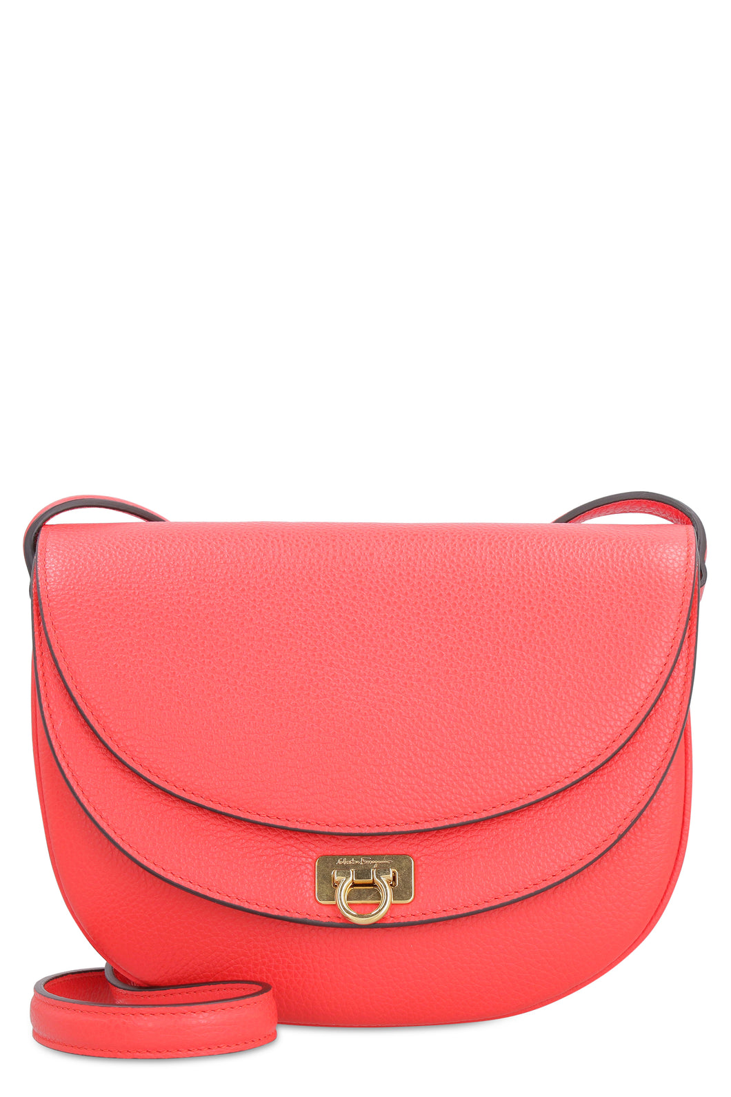 Gancini leather crossbody bag