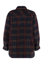 Load image into Gallery viewer, Harveli checked wool blend coat
