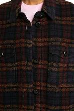 Load image into Gallery viewer, Harveli checked wool blend coat
