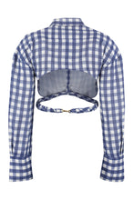 Load image into Gallery viewer, Gingham motif shirt
