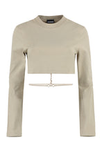 Load image into Gallery viewer, Long sleeve crop top
