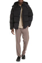 Load image into Gallery viewer, Zip and snap button fastening down jacket
