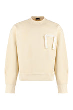 Load image into Gallery viewer, Col Rond patch detail crew-neck sweatshirt
