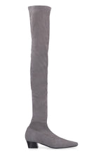 Load image into Gallery viewer, Colette stretch suede over the knee boots
