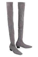 Load image into Gallery viewer, Colette stretch suede over the knee boots
