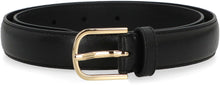 Load image into Gallery viewer, Black leather belt
