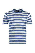 Load image into Gallery viewer, Striped linen-cotton blend T-shirt
