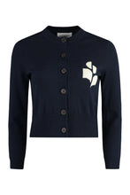 Load image into Gallery viewer, Newton logo detail cotton cardigan
