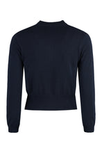 Load image into Gallery viewer, Newton logo detail cotton cardigan
