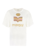 Load image into Gallery viewer, Logo print linen t-shirt
