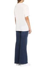 Load image into Gallery viewer, Logo print linen t-shirt
