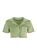 Load image into Gallery viewer, Brilho knit crop top
