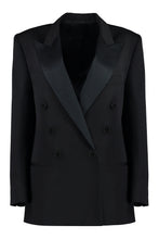 Load image into Gallery viewer, Peagan double-breasted wool blazer
