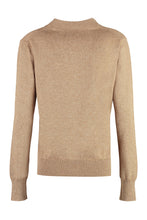 Load image into Gallery viewer, Karin patch detail cotton-blend cardigan
