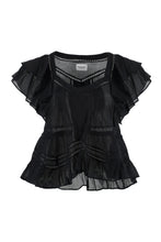 Load image into Gallery viewer, Madrana ruffled cotton blouse
