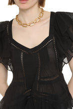 Load image into Gallery viewer, Madrana ruffled cotton blouse
