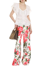 Load image into Gallery viewer, Madrana ruffled cotton blouse
