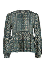 Load image into Gallery viewer, Moeni printed silk blouse
