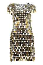 Load image into Gallery viewer, Metallic sequin mini-dress
