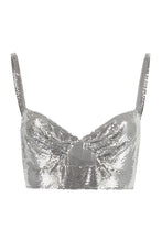Load image into Gallery viewer, Metallic mesh top
