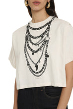 Load image into Gallery viewer, Printed cropped t-shirt
