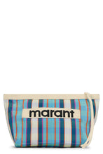 Load image into Gallery viewer, Powden pouch in nylon with striped pattern
