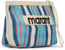 Load image into Gallery viewer, Powden pouch in nylon with striped pattern
